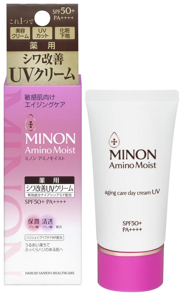 Minon Amino Moist Aging Care Day Cream UV 30g Sunscreen [Sensitive Skin] Quasi-drug, Primer, Makeup,
