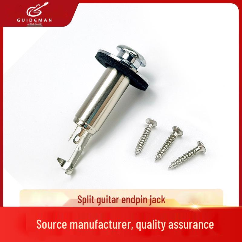 6.35mm Mono Acoustic Guitar Barrel Jack with End Pin Pickup H0018