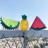 Dog Cooling Chew Toy Summer Freezable Watermelon Lemon Pineapple Puppy Teething Toy Bite Resistant Squeaky Pet Teeth Cleaning Toy