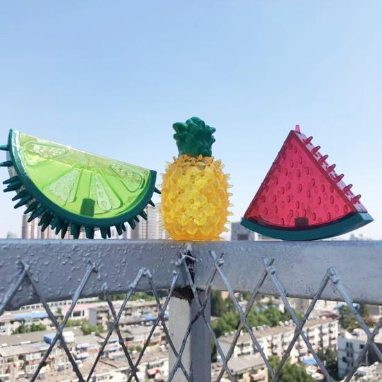 Dog Cooling Chew Toy Summer Freezable Watermelon Lemon Pineapple Puppy Teething Toy Bite Resistant Squeaky Pet Teeth Cleaning Toy