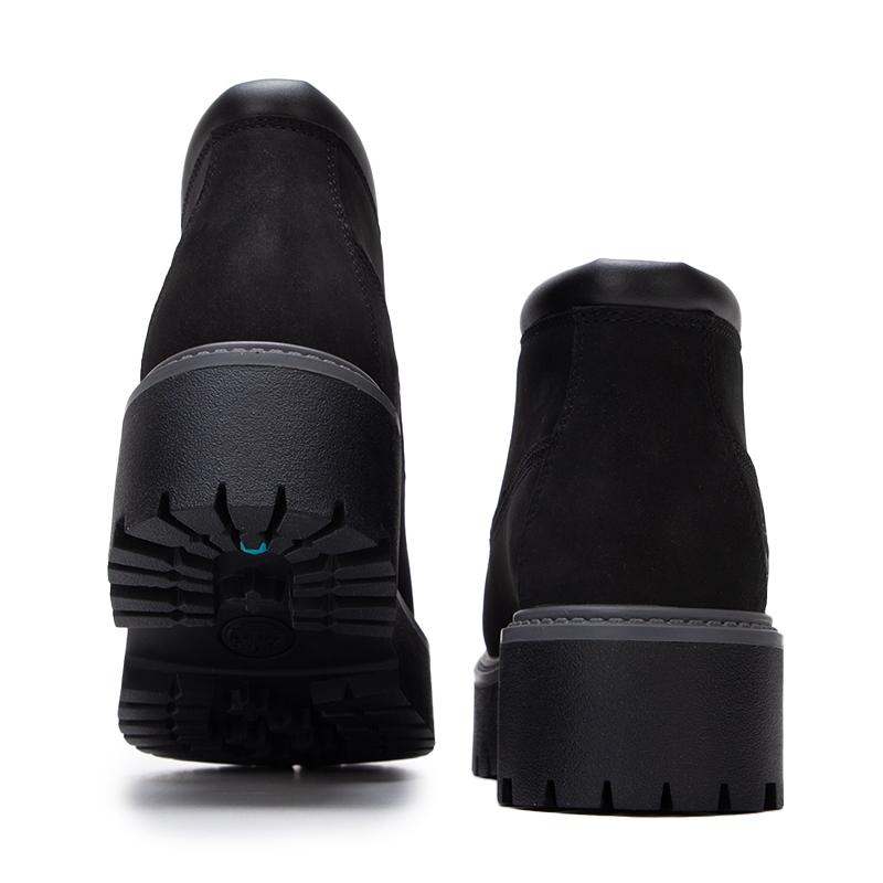 Timberland Stone Street Chukka Comfortable Soft Ankle Boots Women Boots Black TB0A5REN015