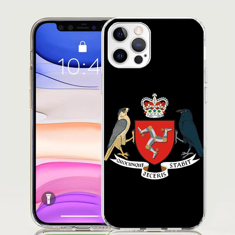 

Isle of Man Coat of Arms Phone Case for Apple iPhone 17 Air 16 15 Plus 14 + 13 Mini 12 11 Pro Max 7 8 SE 16Max Soft Shell Cover iPhone 15 Pro Max