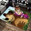 Masha Bear Adventure Carpet For Playroom Bedroom Living Room Sofa Home Decorkids Game Area Rug Nonslip Floor Mat
