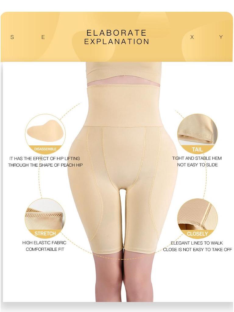 Women's High Waist Tummy Control Body Shaper Boxer Briefs - Butt Lifting & Hip Enhancing Panties