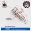 3/8" Anti-Tangle High-Pressure Washer Rotating Water Gun Connector, Stainless Steel, M14/M18/M22.