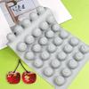 Silica Gel French Mousse Cake Mold, 3D Bakery Artisan Handmade Chocolate Soap Candle Mold, 35-Cavity Cherry
