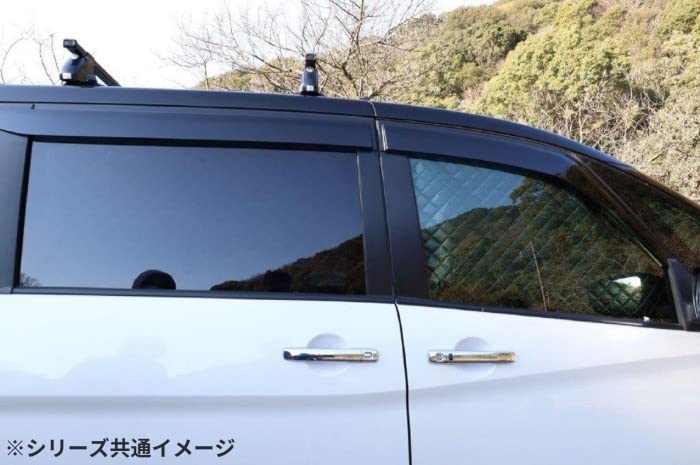 BMS Black Aluminum Sunshade Set (Full Set) for Suzuki Wagon R Stingray MH35/55S (H29/02-) with Radar Brake Support (K4-021-C-F2)