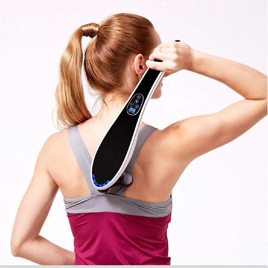 Electric cervical vertebra massager device Vibrating kneading shoulder back neck massage