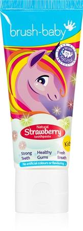 

Зубная паста Brush Baby Natural Strawberry для детей со вкусом клубники TU прозрачный