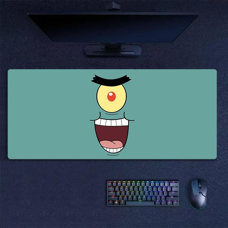 SpongeBob SquarePants Mouse Pad, Large Gaming Desk Mat, Non-slip XXL Mousepad for Laptop & Tablet, Mini PC Playmat with Stitched Edges
