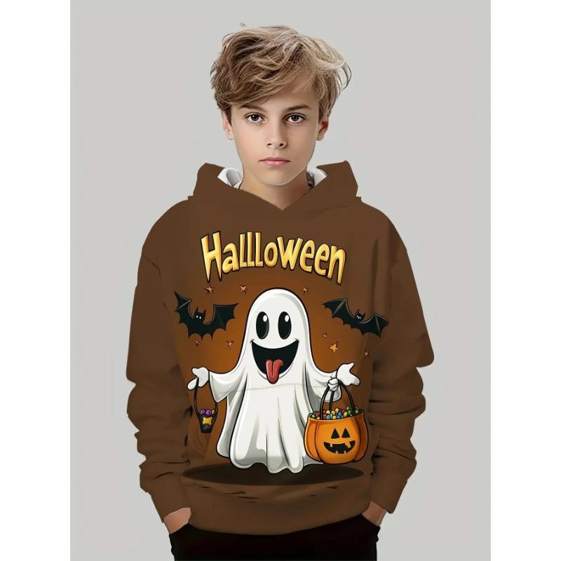 Herbst 3D Halloween Bedruckte Hoodies Modische Lässige Sport Langarm Kinder Jungen Kapuzen-Sweatshirts