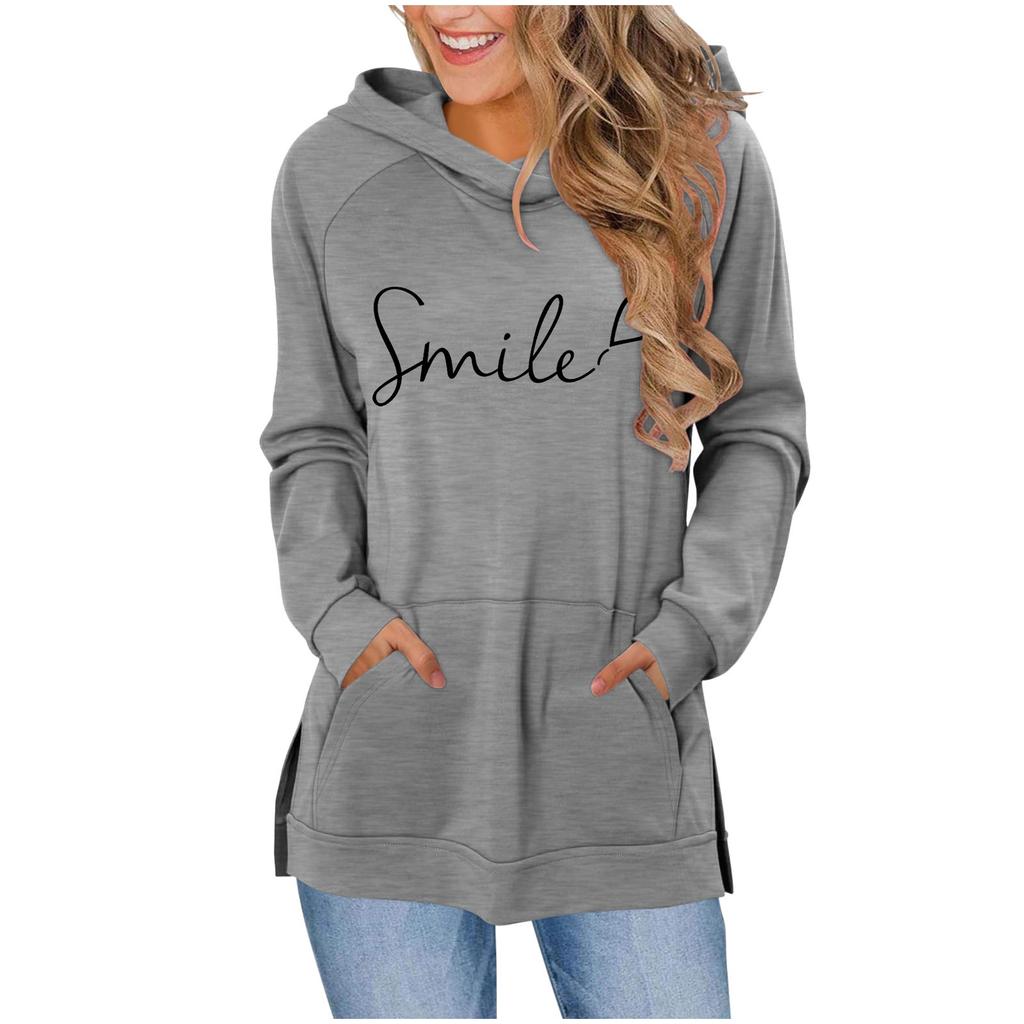 Women's Fashionable Casual Long-Sleeved Hooded Sweatshirt