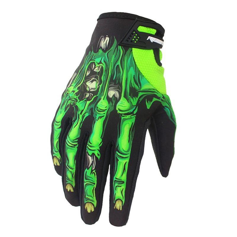 Warm Bicycle Glove Skeleton Bones Full Finger Touch Screen Windproof Bike Gloves