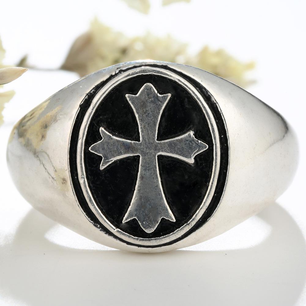 Cross European and American Unisex Ring