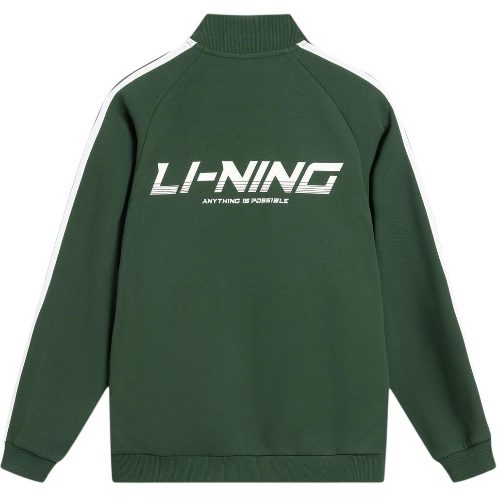 Li Ning Sports Lifestyle Serie Fleece Baseballkragen Logo Jacke Unisex Jacke AWDVC91-3