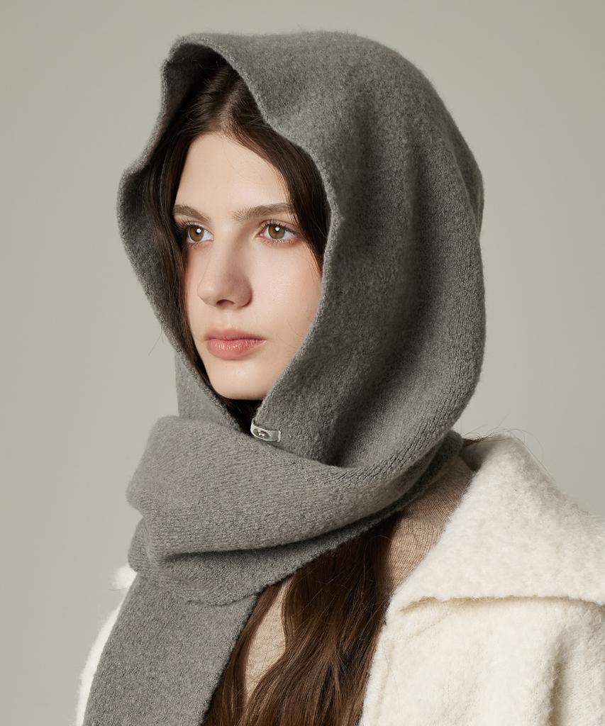 Hwaiteusaenjeu Wool Hooded Muffler Trica (4 Colors)
