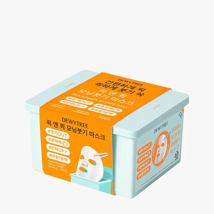 Pick & Quick Morning Swelling Mask Pack 30 Sheets