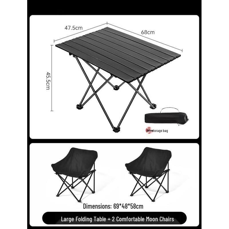 HANDUNYOU Large Picnic Set with Chairs