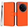 For Vivo X200 Ultra 5G Case Solid Color Wallet Leather Phone Cover with Strap