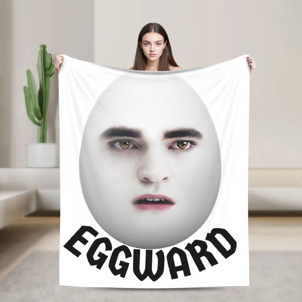 Funny Eggward Meme Blanket Twilight Edward Cullen Fuzzy Novelty Soft Throw Blankets For Home Autumn/Winter