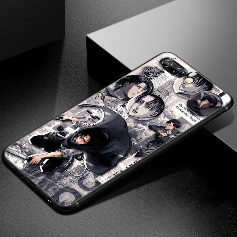 Anime Attack On Titan Phone Case For Huawei Honor 7A 8A 9X 20 Pro 8 10X Lite 7S 8C 8S 8X 9A 9C 10i 20i 30i 20E 20S Black Cover