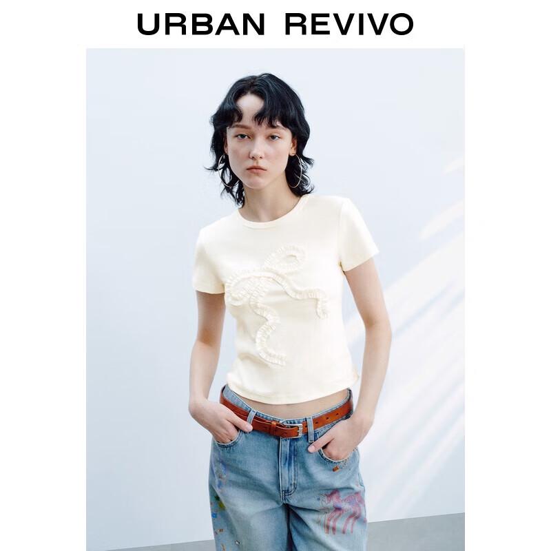 UR2025 Women s Ruffle Trim Slim T-shirt S