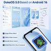 Blackview Wave 7C Android 16 Smartphone, 16 GB RAM + 64 GB ROM(TF 2TB) Smartphone 5000mAh, 6,56" HD+-Bildschirm, 32MP+13MP Kamera, Dual-SIM/Gemini AI/GPS