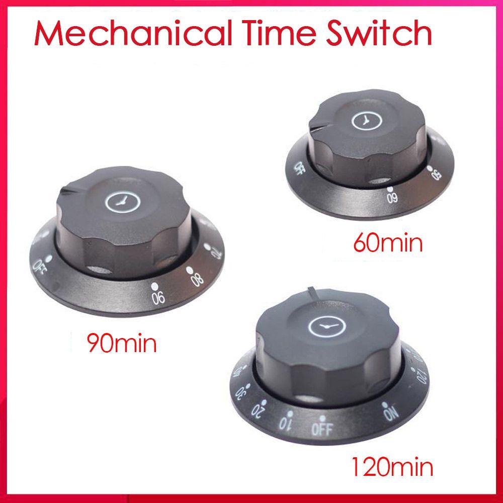 Durable Disinfection Cabinet 60/90/120min Knob Timer Switch Mechanical Time Switch with Bell