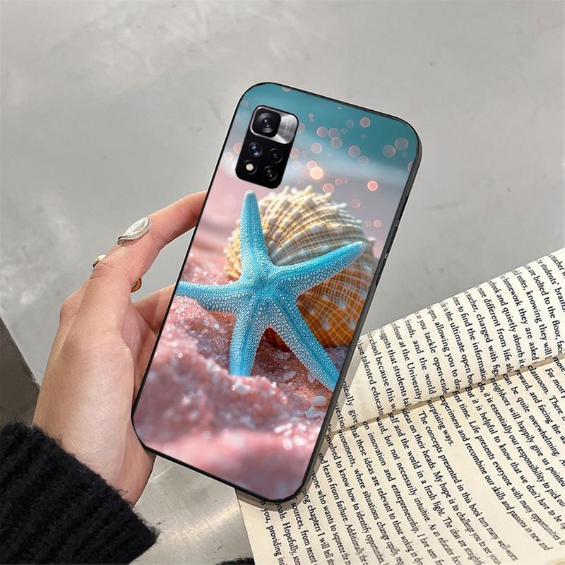 Phone Case For Xiaomi Poco C71 15T 14T Pro Redmi note 15 14 14 13 Pro Redmi A5 15C 13C Starfish Shell blue Ocean