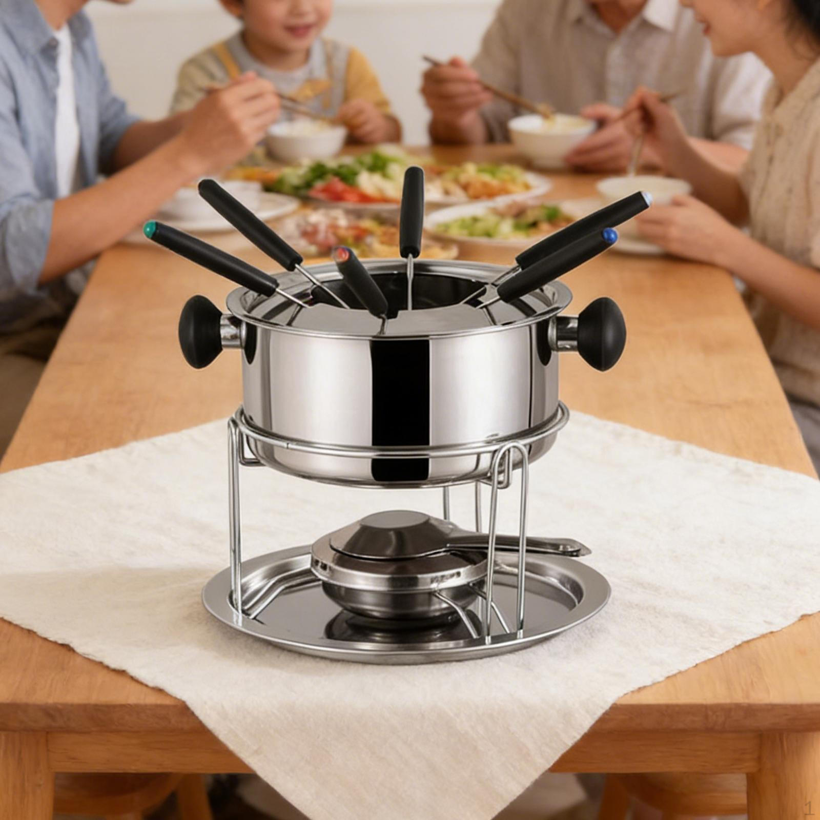 Fondue Set Warmer Mug Cookware Compact Multipurpose Melt Pot Bowl Chocolate for