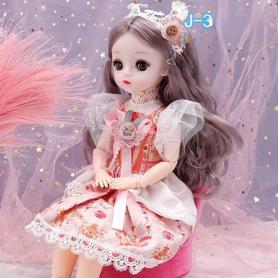 30 cm bambola principessa vestire 4D bambola lampeggiante ragazza casa da gioco giocattoli per bambini