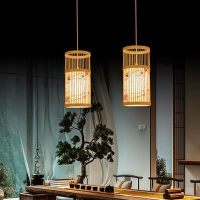Bambusowy Żyrandol Styl Chiński Herbaciarnia Hotel Salon Nowy Styl Chiński Lampion Restauracja Hot Pot Restauracja Lampy Bambusowe