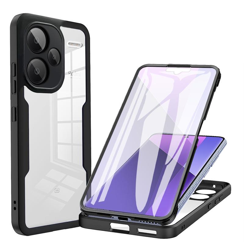 For Redmi Note 13 14 Pro Plus 360 Full Body Screen Protector Transparent Case For Redmi Note 13 14 Pro Shockproof Phone Cover