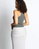 Kulsiseu Cs Shirring Long Sk-054 (Grey)