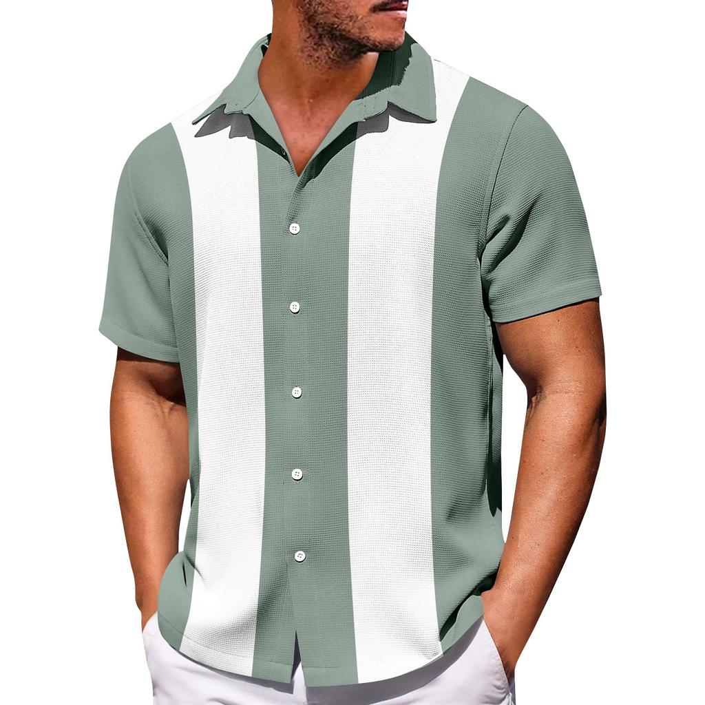 Cămăși cu mânecă scurtă cu nasturi cu imprimeu hawaian pentru bărbați Cămăși cu mânecă scurtă la modă ocazională pentru bărbați