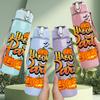 1PC Halloween Pumpkin Party Pattern 750ml Color Plastic Sports Water Bottle Leakproof Flip Straw Lid Suitable for Sports Office Home Use