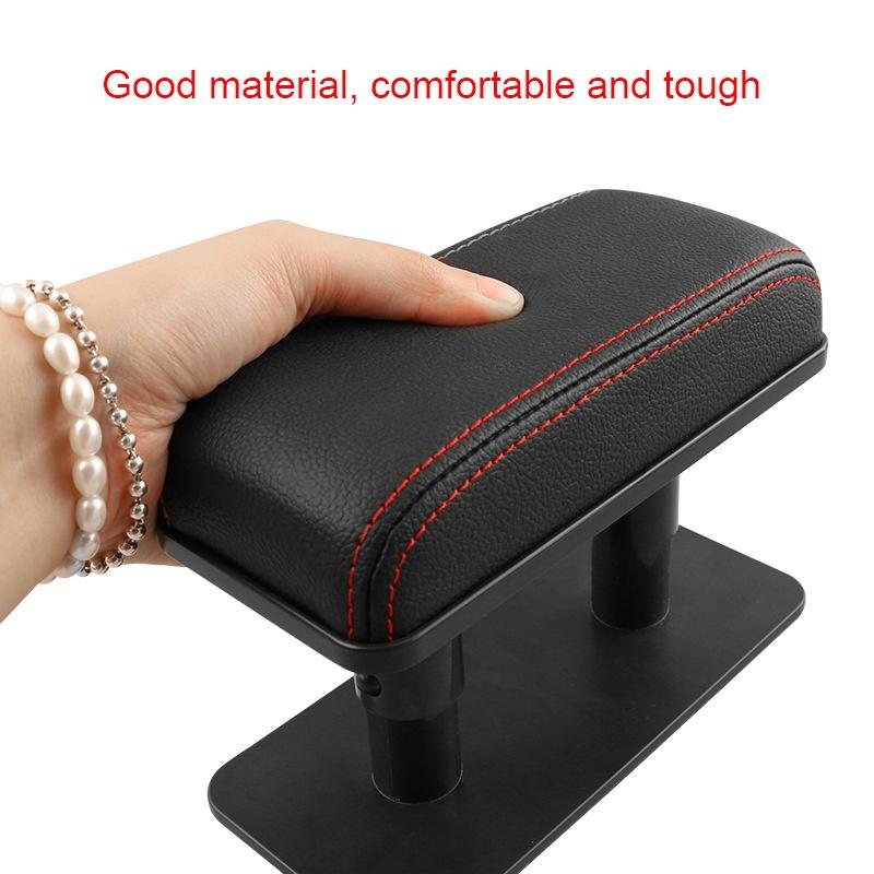 Car Elbow Rest Armrest Heightening Pad   Leather Height Adjustable Car Accessories