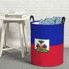 Laundry Collector Flag Of Haiti Haitian Foldable Laundry Basket Large Storage Baby Washing Basket Home Organizer