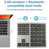 Tastiera numerica wireless compatibile con Bluetooth, 35 tasti, tastiera numerica silenziosa, computer portatile, tastiera numerica desktop, mini tastiera numerica