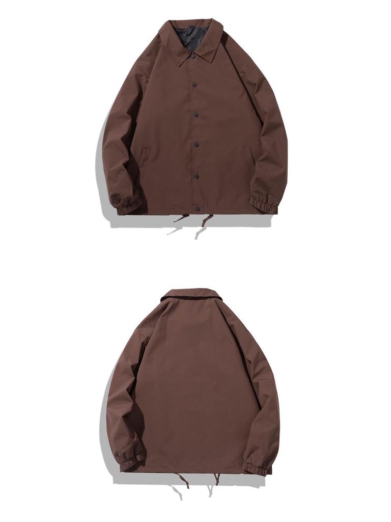 American Style Top Coach Jacket - Spring/Autumn Trendy Men's Lapel Casual Jacket