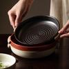 ZISIZ Japanese Retro Ceramic Double-Handle Baking Dish