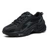 FILA Pantera Fabric Synthetic Leather Round Toe Lace-Up Low-Top Casual Shoes Women sneaker Black F12W121105FBK