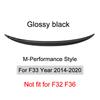 Per BMW Serie 4 F32 F33 F36 2014-2020 Fibra di Carbonio Lip Paraurti Posteriore Spoiler Baule Kit Ala Coda Stile MP M4 PSM Nero Lucido