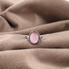 Pink Cat's Eye Ring, 925 Sterling Silver Ring Jewelry, Handmade Ring Gemstone Jewelry For Memorial Day