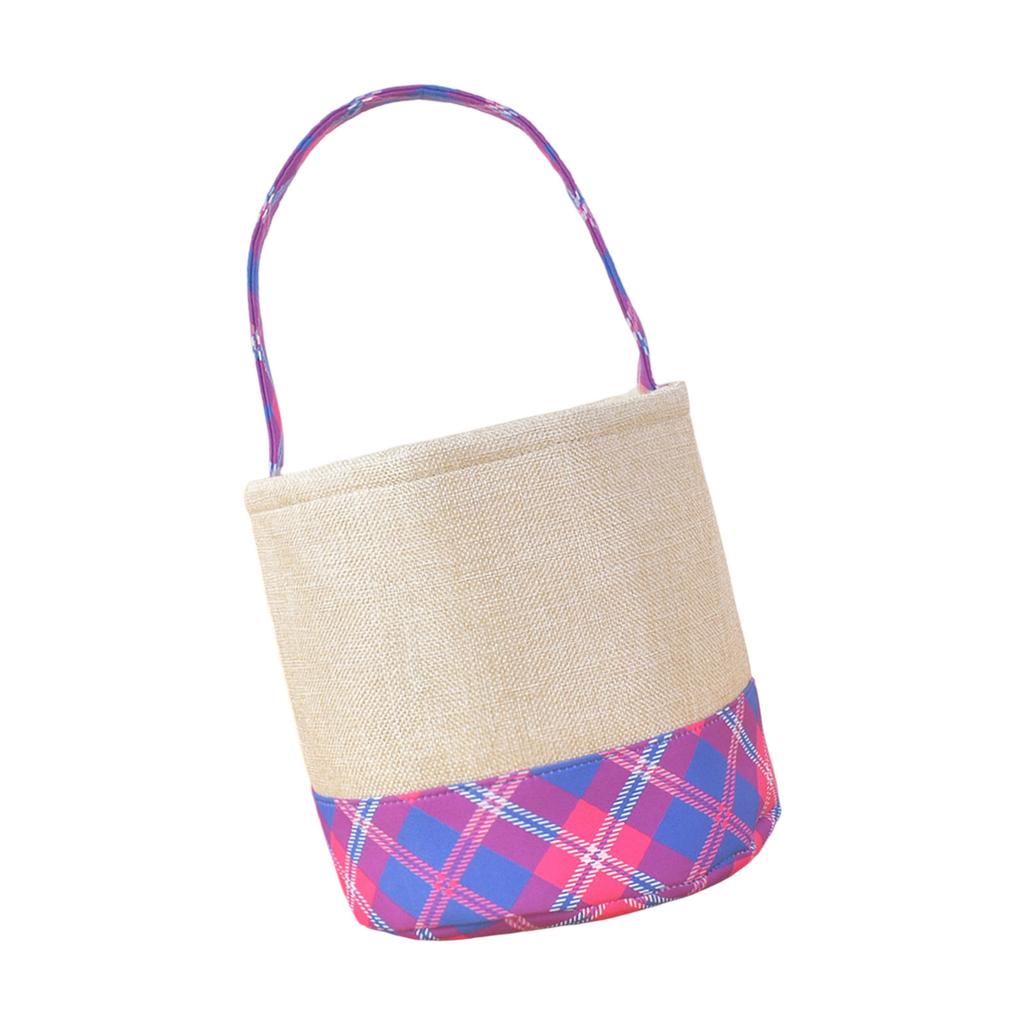 Halloween Candy Bucket with Handle Large Capacity Portable Cloth Candy Basket For Candy Treats Holiday Party Decoration