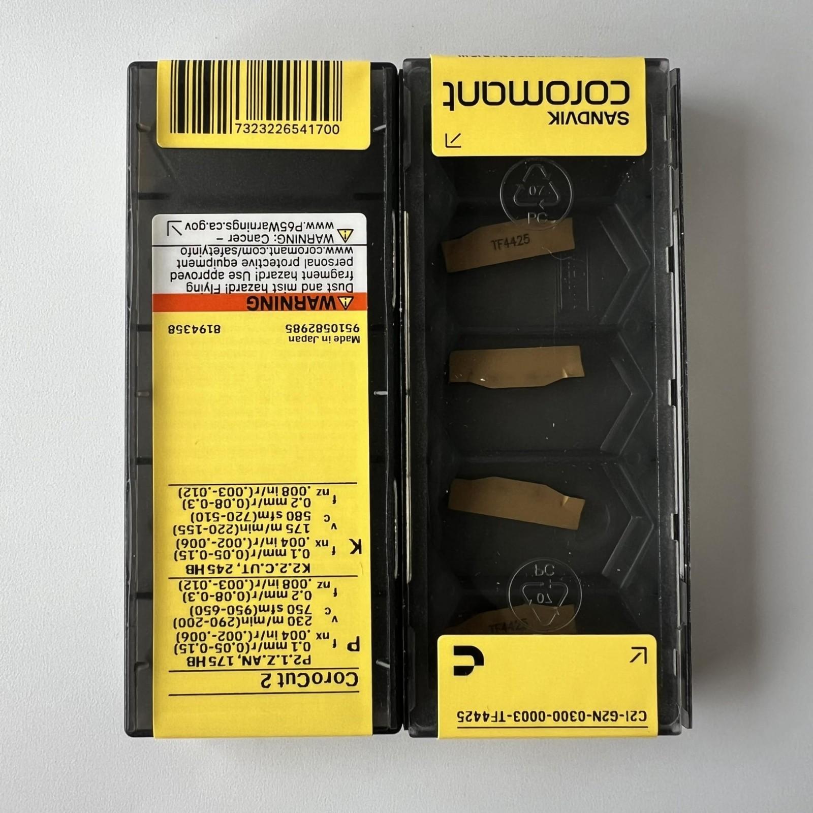 

SANDVIK / C2I-G2N-0300-0003-TF 4425 / Original Swedish hard alloy blade 5 Pcs