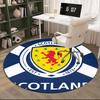 Scotland's Lion Rampant Emblem Round Rug for Livingroom,Bedroom, Palyroom, Chair Rug, Area Rug, Circle Carpet, Fan Christmas Gift