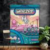 Weezer Music Band DIY Wall Tapestry Hanging Tarot Hippie Wall Rugs Dorm INS Home Decor