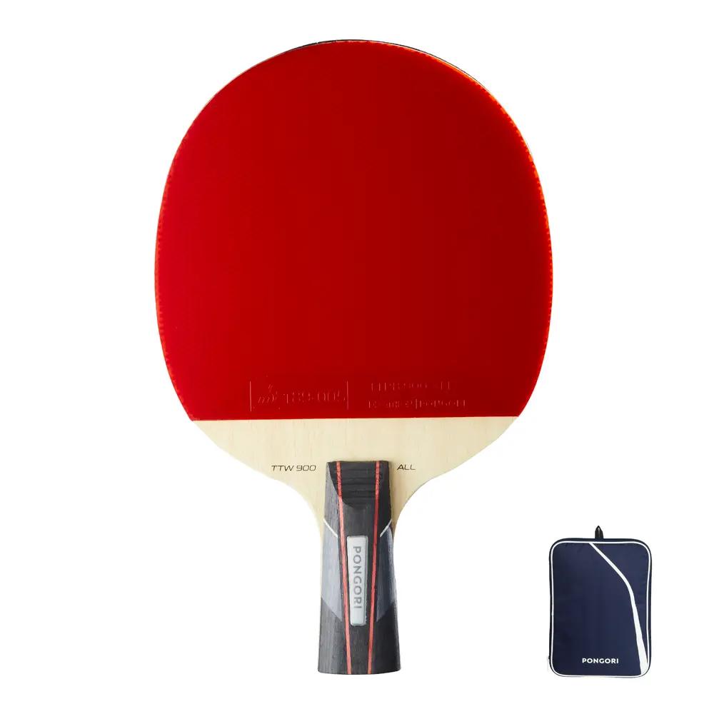 

DECATHLON Ping Pong Paddles Unisex Penhold Grip+Shuttlecock Racket Cover Badminton Racket Cover