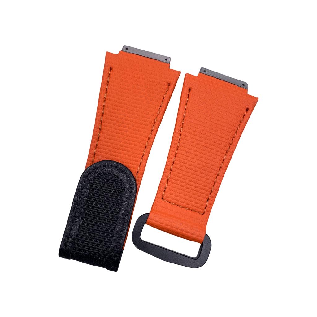 Customized Rubber Watchband for Richard Strap Hook and Loop Fluororubber RM011 RM030 RM010 RM055 Bracelet Screw Down Connection